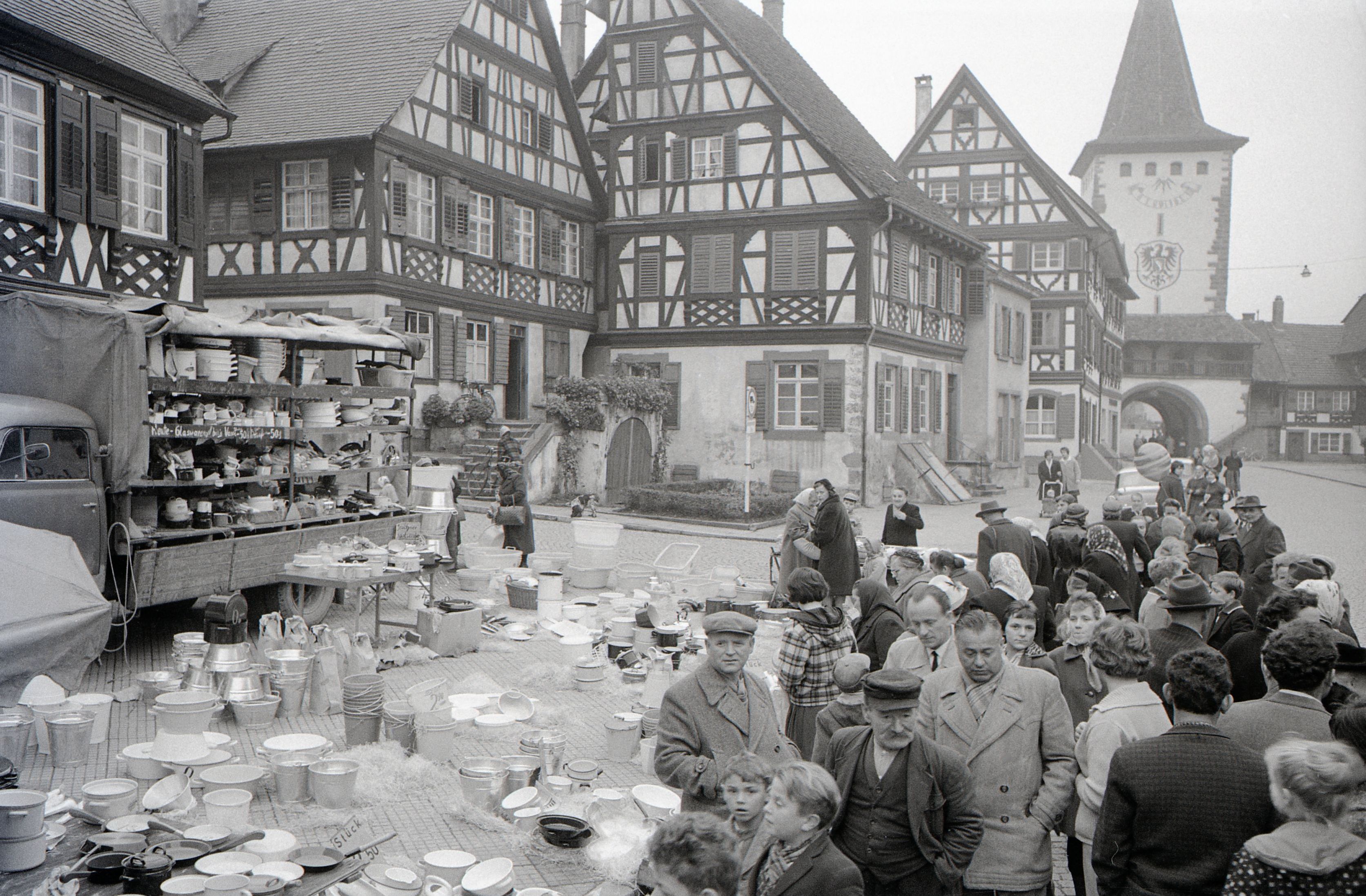 Gengenbacher Martinimarkt, 1959/1960, Bilder von Friedrich Strohm