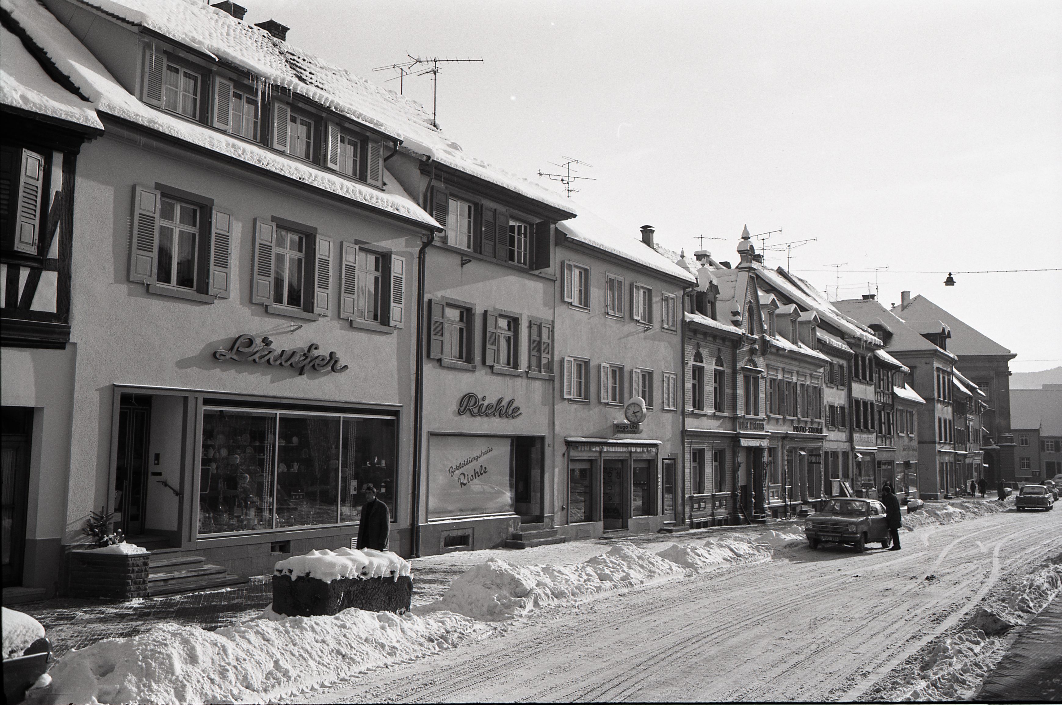 Winterliches Gengenbach 1968 von Friedrich Strohm 
